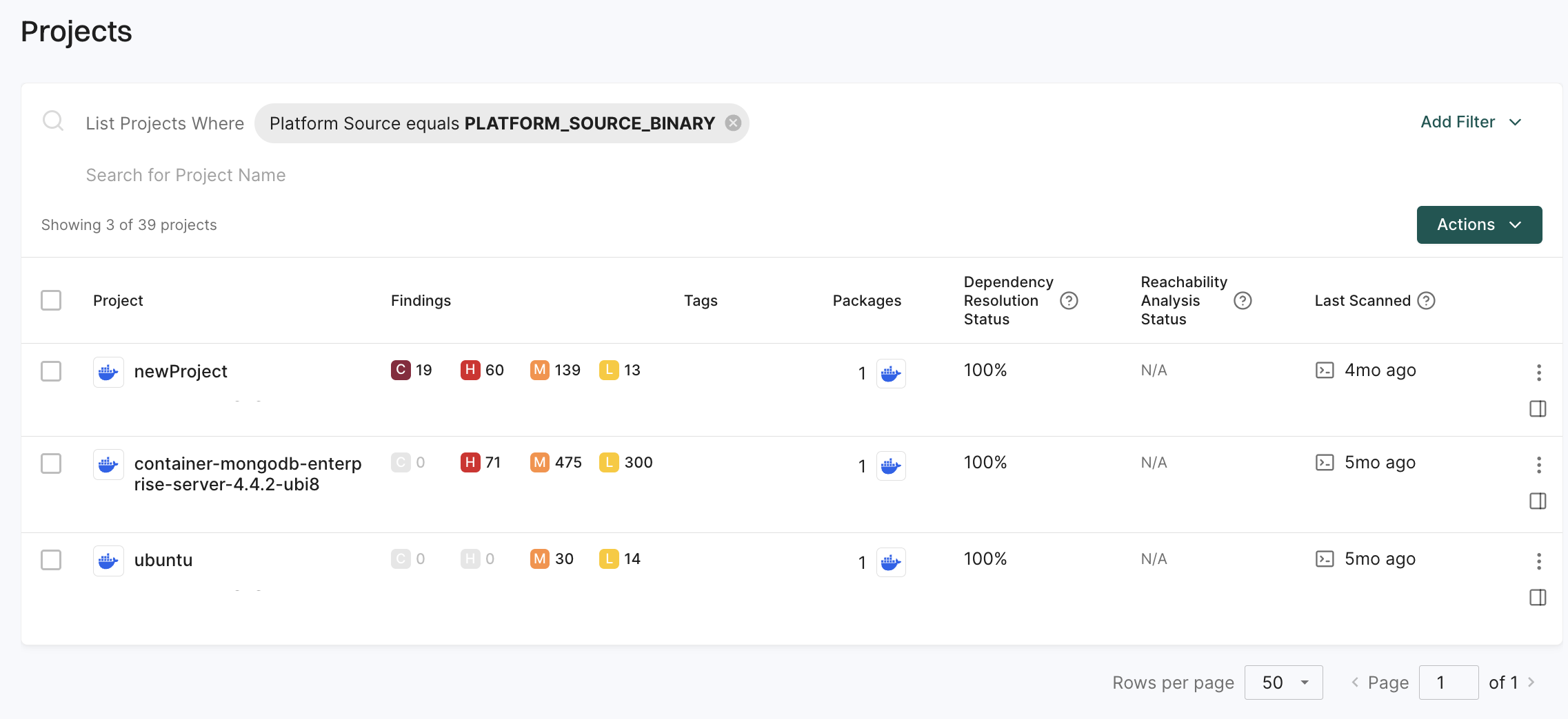 filter by source platform