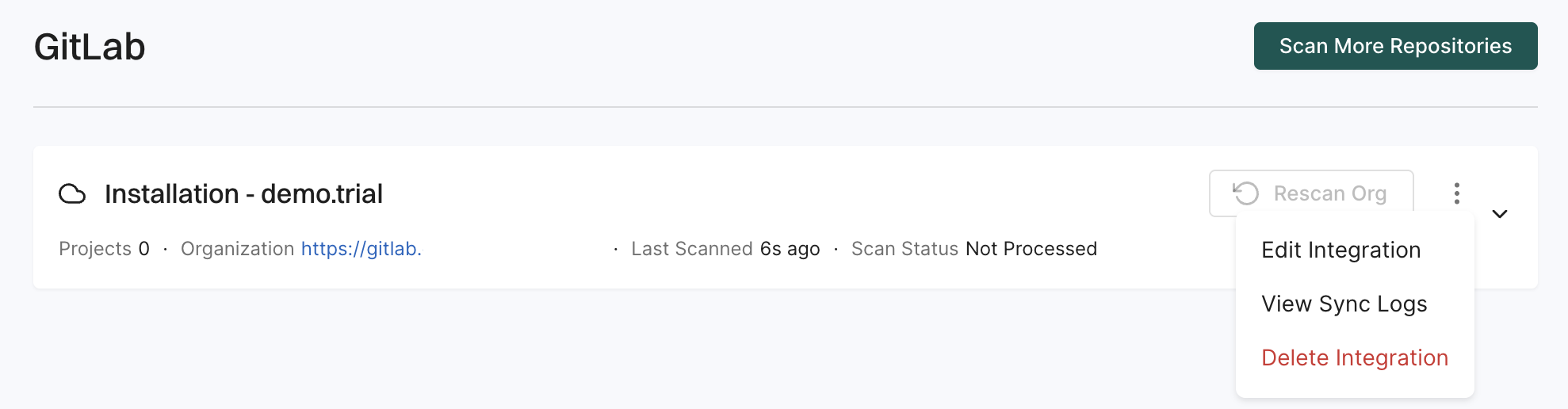 Manage GitLab App