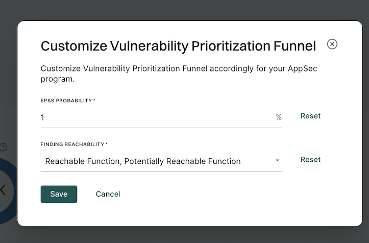 vulnerability funnel customization